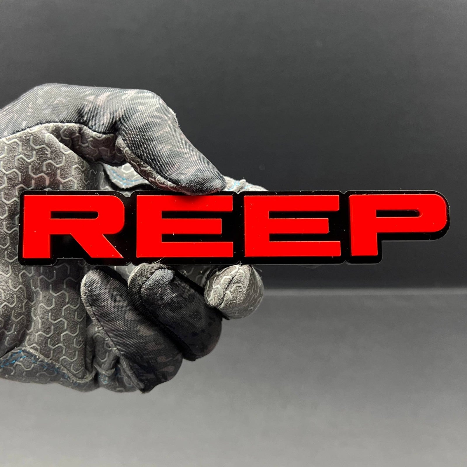 REEP 3D Emblem – Custom Multicolor Acrylic Car Exterior Badge (1PC)