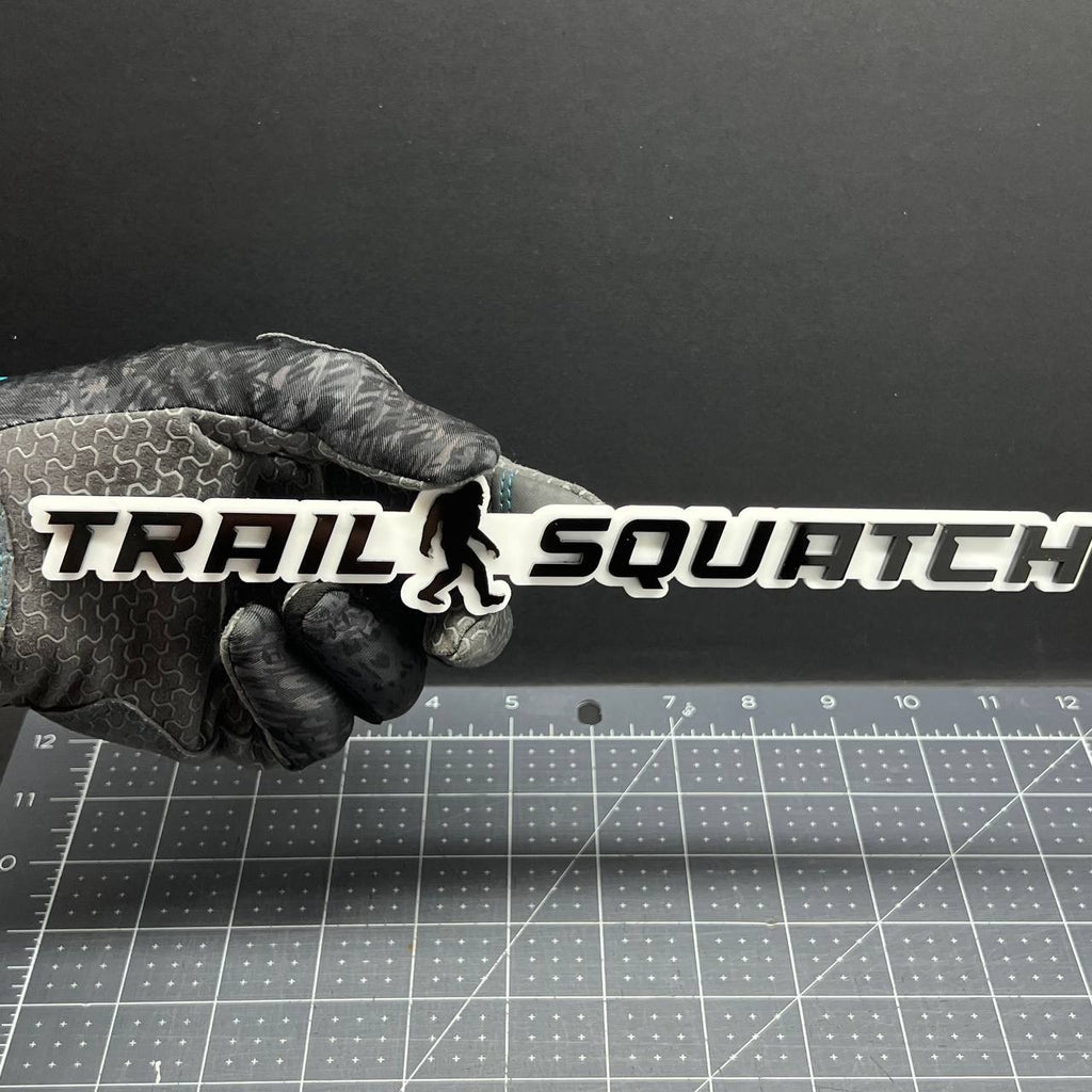 1PC Sasquatch Trail Emblem Durable Multicolor Acrylic Car Truck Fender Tailgate
