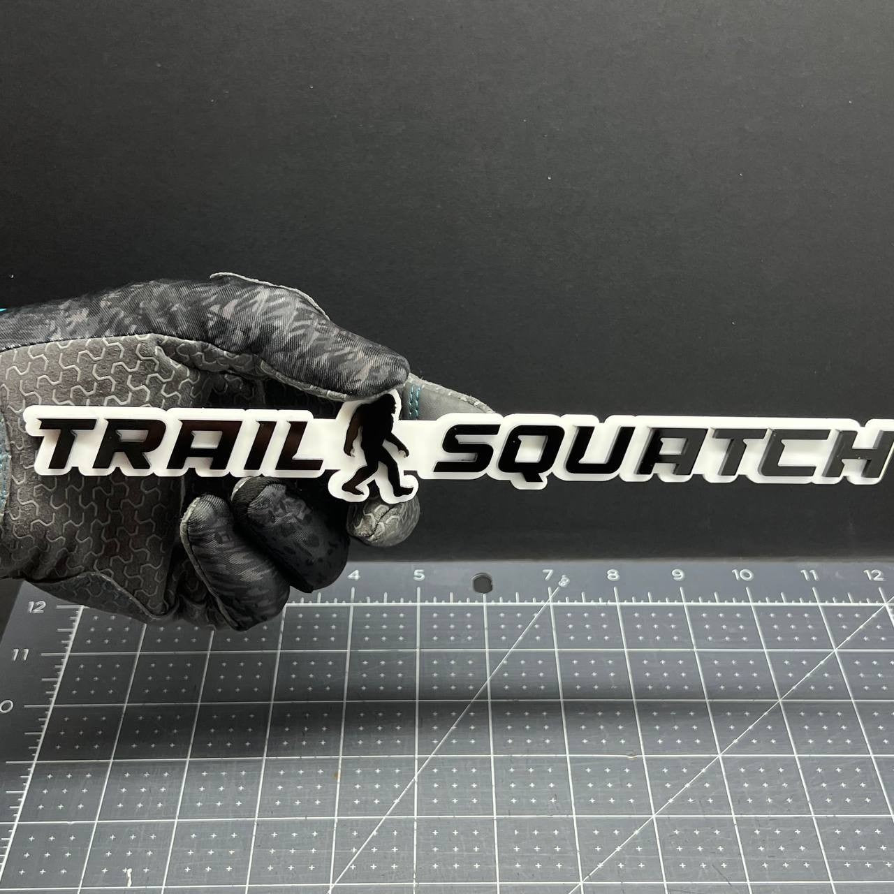 1PC Sasquatch Trail Emblem Durable Multicolor Acrylic Car Truck Fender Tailgate