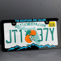 The Mountains Are Calling License Plate Frame – Car Tag Holder for SUV, Truck