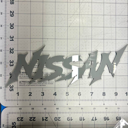 1PC Nissan Emblem – Multicolor Acrylic Car Exterior Fender Tailgate Badge Sticke