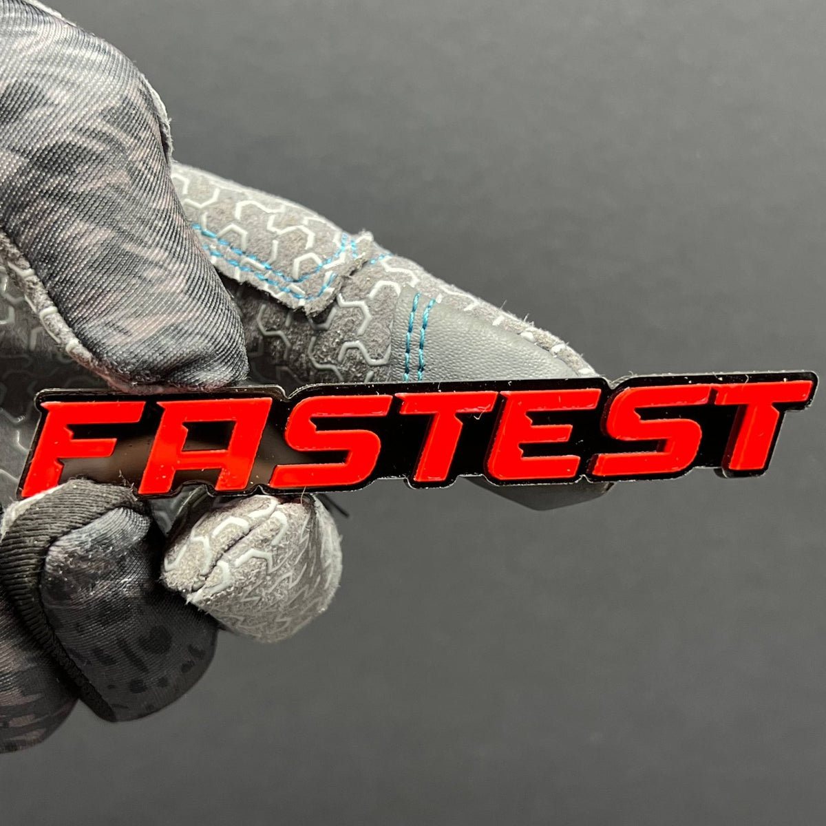 1pc FASTEST Multicolor 3D Emblem – Acrylic Fender or Trunk Car Badge