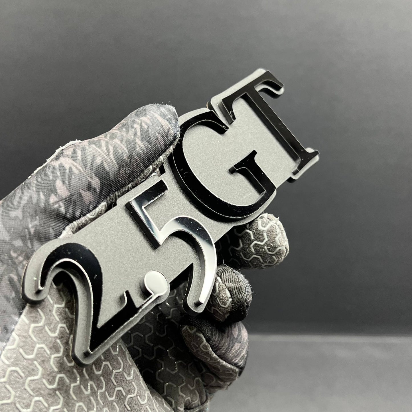 1PCS 2.5 GT Emblem – Custom 3D Multicolor Acrylic Car Exterior Badge