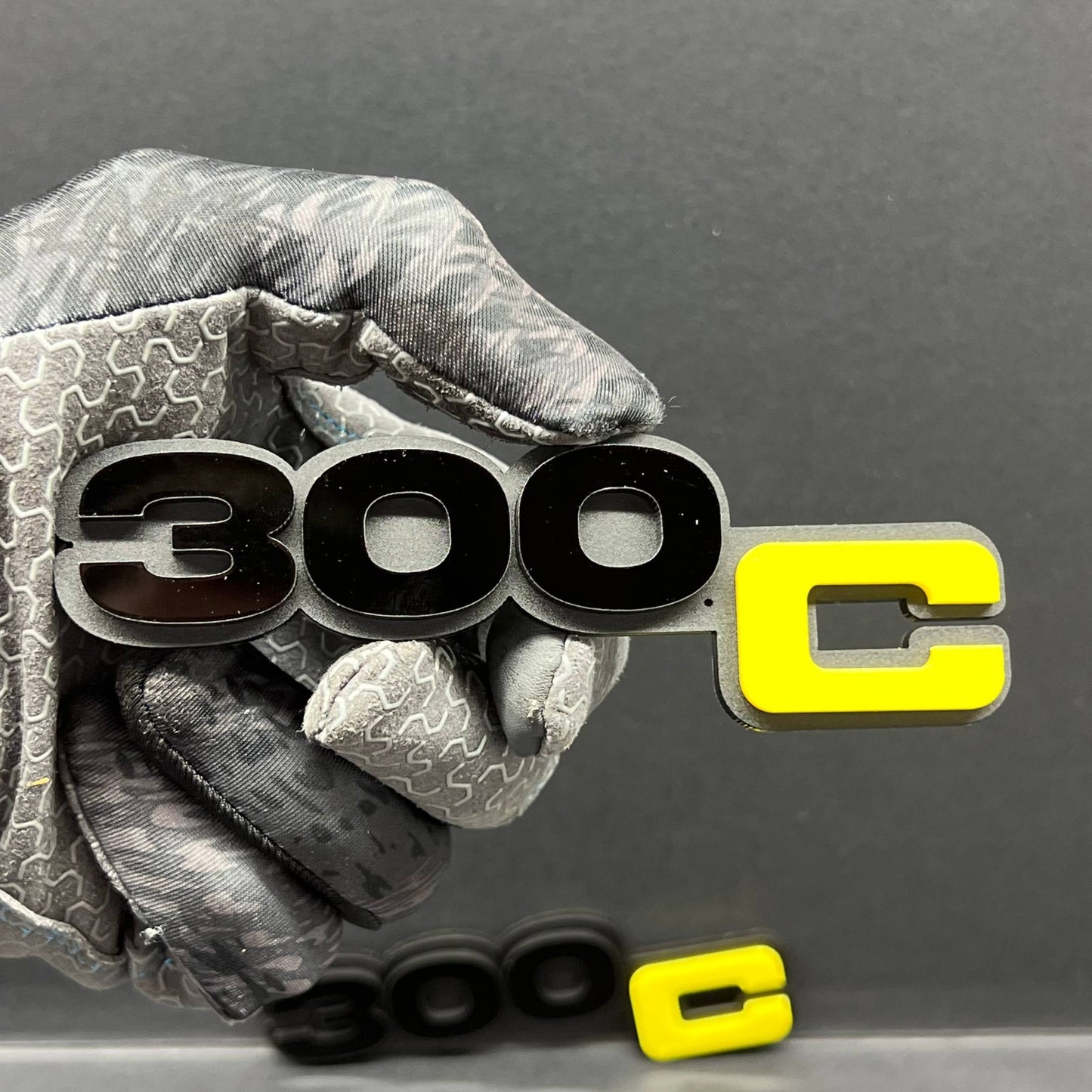 Chrysler 300C 3D Acrylic Emblem Set – Custom Exterior Fender Badge Pair