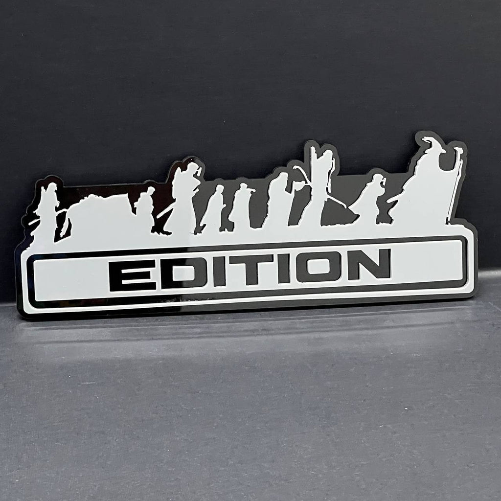 1PC LOTR Grey Edition Emblem Car Badges Badass 3D Sticker LOTR  Decal Multicolor