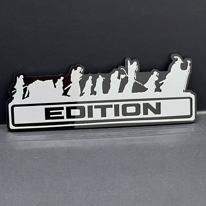1PC LOTR Grey Edition Emblem Car Badges Badass 3D Sticker LOTR  Decal Multicolor