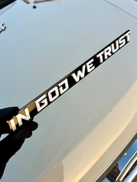 IN GOD WE TRUST Multicolor Badges Emblem Car/Truck, BADGES Emblem (1PC)