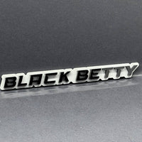 1PC Black Betty Emblem – 3D Multicolor Acrylic Fender & Trunk Car Badge