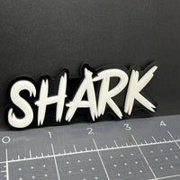 1PC Shark Emblem Badge – 3D Multicolor Car & Truck Fender Tailgate Decal