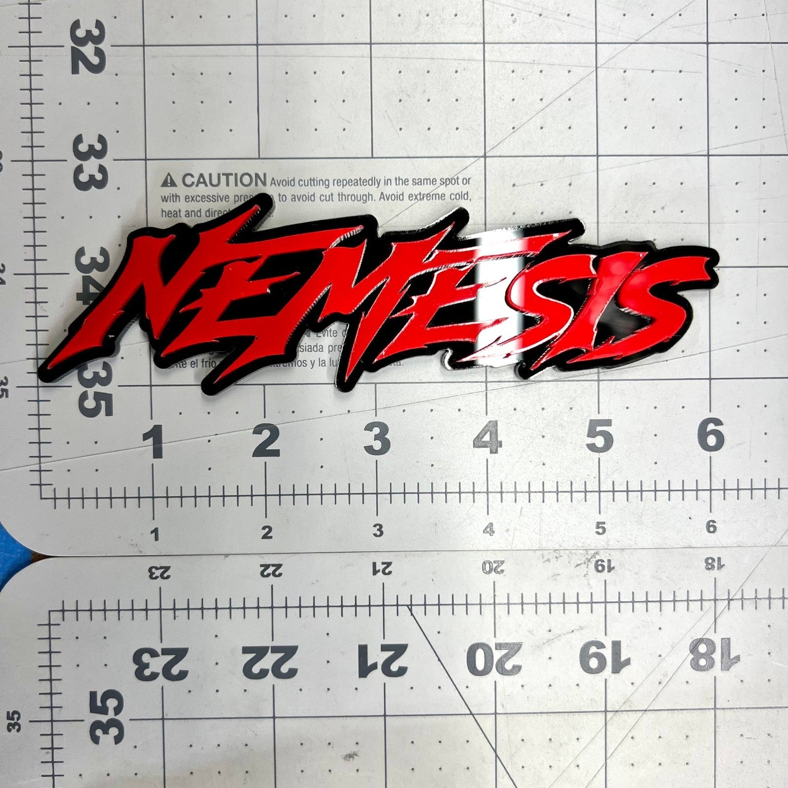 1PC NEMESIS Emblem – Custom Multicolor 3D Acrylic Car & Truck Badge