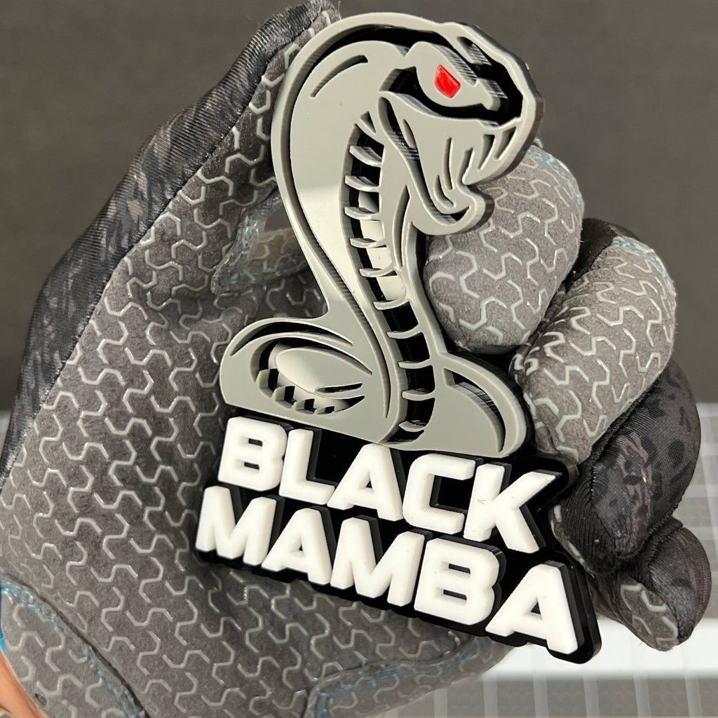 1PC BLACK MAMBA Emblem – Durable 3D Acrylic Multicolor Car & Truck Badge