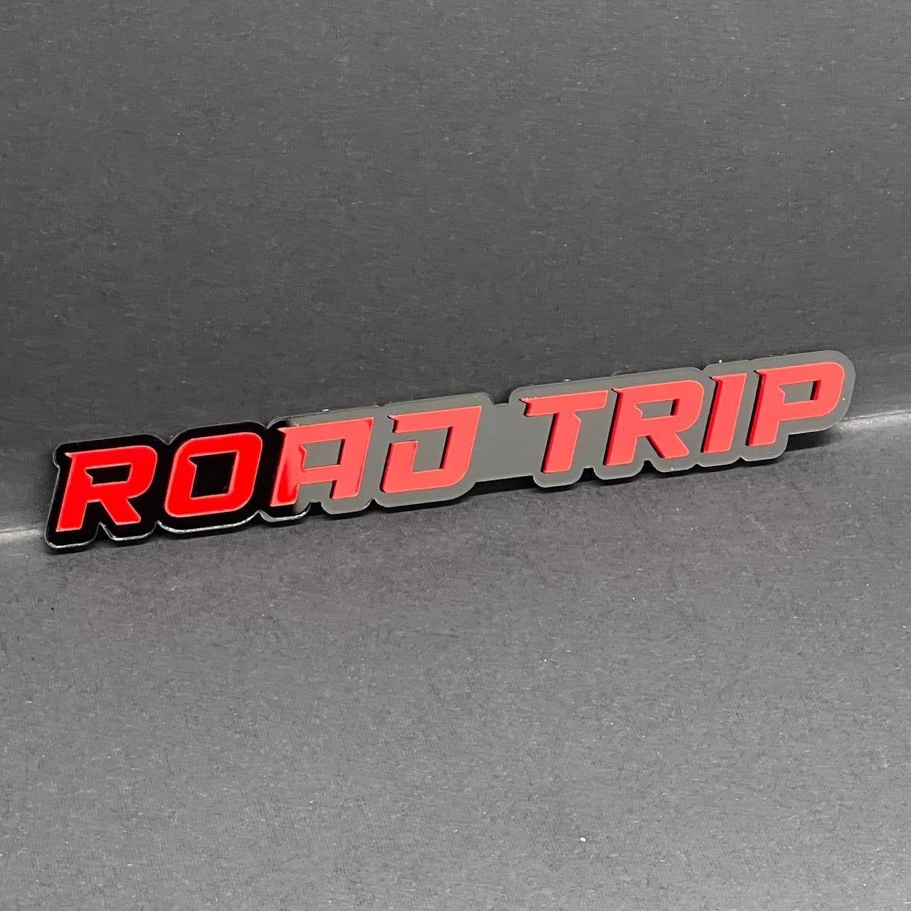 1PC ROAD TRIP Emblem – 3D Multicolor Acrylic Car Badge Decal for Fender Tailgate