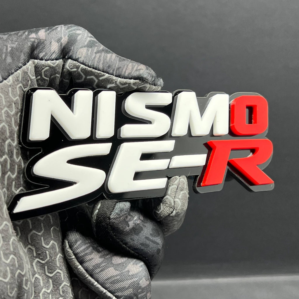 1pcs NISMO SE-R Multicolor 3D Car Emblem – Durable Acrylic Fender & Trunk Decal