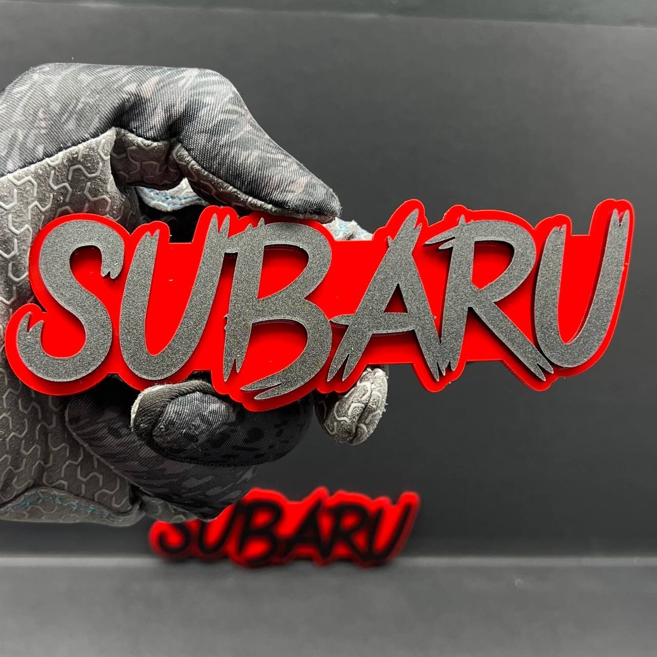 1PC Subaru Emblem – 3D Multicolor Acrylic Car Badge Decal for Fender & Trunk