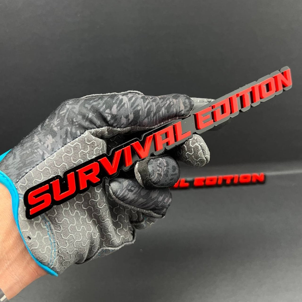 1PC SURVIVAL EDITION 3D Emblem Multicolor Custom Badge Sticker for Car SUV TRUCK