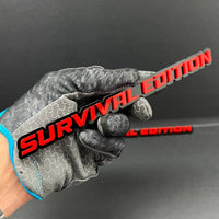 1PC SURVIVAL EDITION 3D Emblem Multicolor Custom Badge Sticker for Car SUV TRUCK