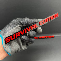 1PC SURVIVAL EDITION 3D Emblem Multicolor Custom Badge Sticker for Car SUV TRUCK