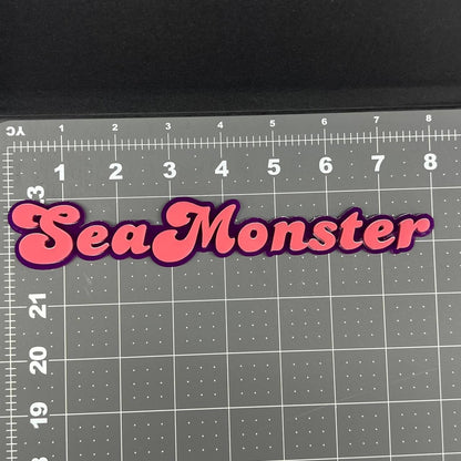 1PC SeaMonster Emblem – 3D Acrylic Tailgate Badge Decal for Car, Truck, SUV