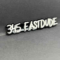 1PCS 345 FASTDUDE Emblems – Custom 3D Acrylic Engine Fender & Trunk Badges