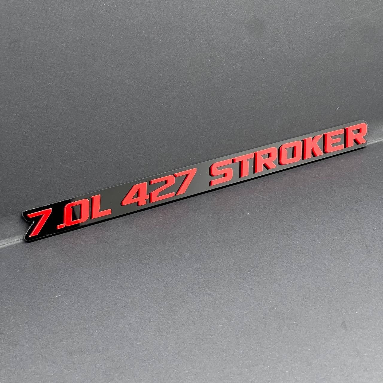 2pcs 7.0L 427 STROKER Emblems Multicolor  – Side Fender Badges for Muscle Cars