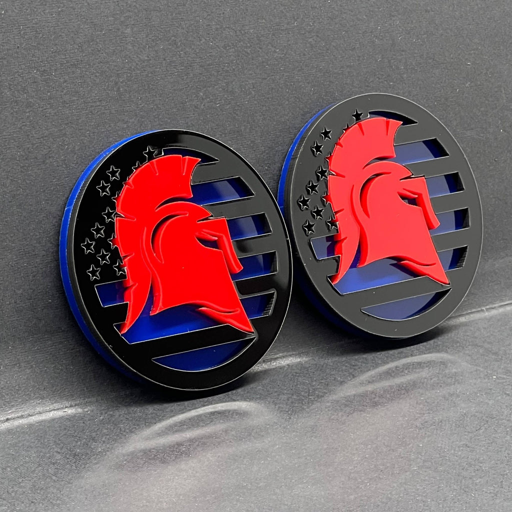 2PCS Jeep Wrangler & Gladiator Fender Badges – 3D Acrylic Emblems Decals Set