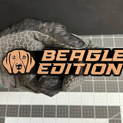 1PC BEAGLE Edition Emblem – Fun 3D Multicolor Acrylic Fender & Trunk Badge