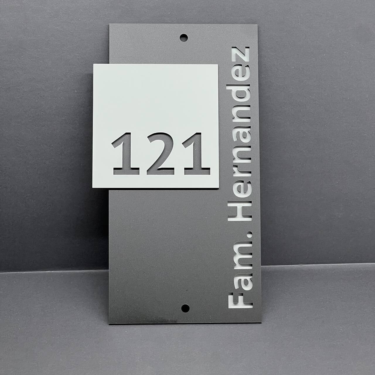 House Number Sign MULTI COLOR Personalized Modern Address Plate Custom Home