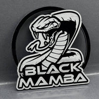 1pc Black Mamba Logo Emblem Rare 3D Acrylic Fender & Trunk Badge for Muscle Cars