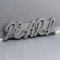 1x Pearl Emblem Custom Acrylic Multicolor Fender or Trunk Badge Decal for Cars