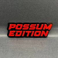1PC POSSUM EDITION Emblem – Multicolor 3D Custom Badge for Car, SUV, Truck