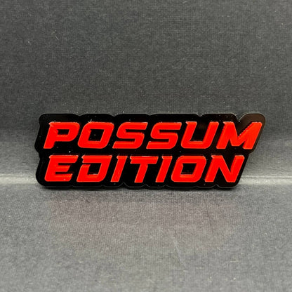1PC POSSUM EDITION Emblem – Multicolor 3D Custom Badge for Car, SUV, Truck