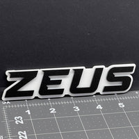 1PC ZEUS 3D Acrylic Emblem – Multicolor Car Badge Decal for Trucks, SUVs, Cars