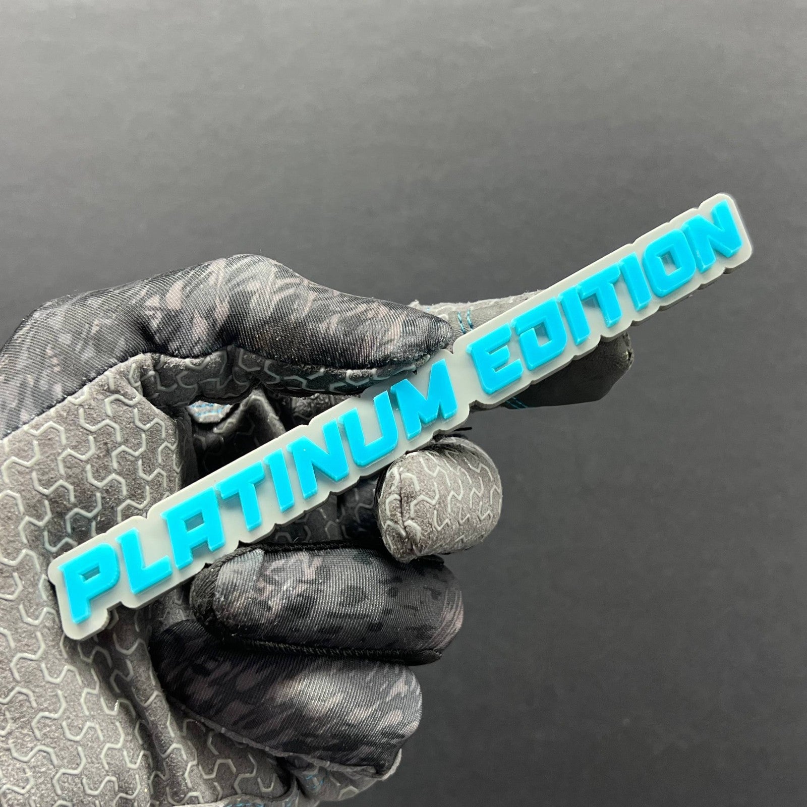 1PC PLATINUM Edition Emblem – Durable 3D Acrylic Fender & Trunk Badge