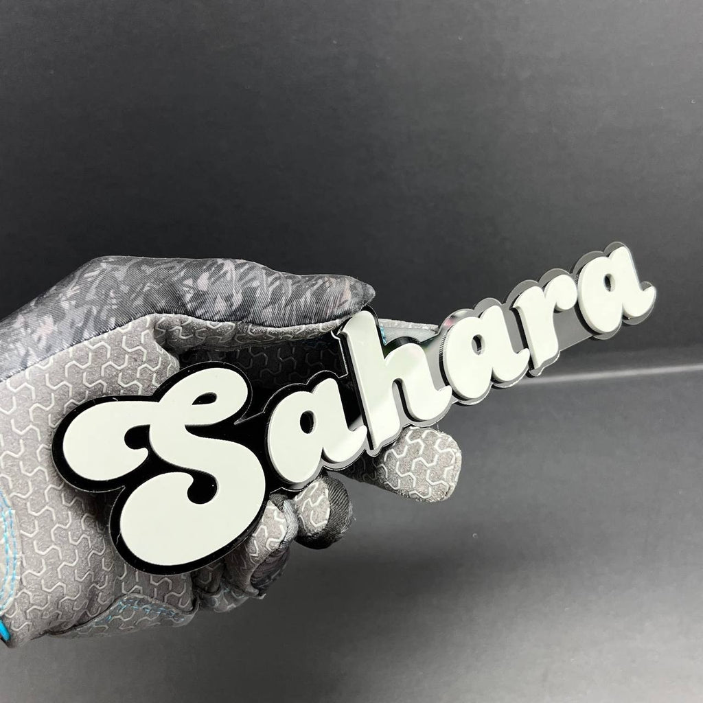 1PC SAHARA Badge – Multicolor 3D Fender Emblem for Jeep Wrangler Sahara