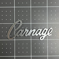 1PC CARNAGE Emblem – 3D Multicolor Acrylic Car & Truck Exterior Badge