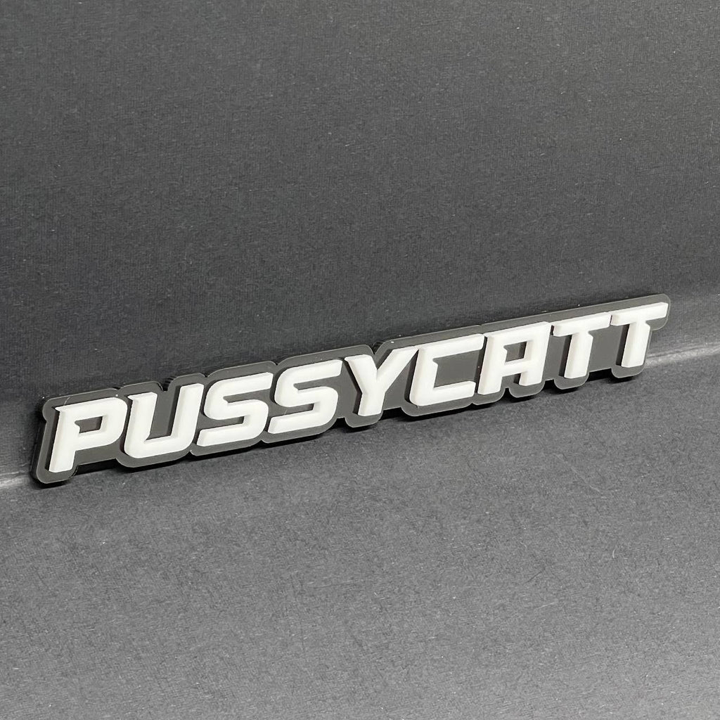 1PC PUSSYCATT Emblem – 3D Acrylic Tailgate or Fender Badge for Truck SUV Car