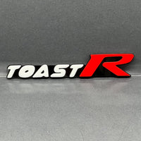 TOAST R 3D Emblem – Custom Multicolor Acrylic Car Exterior Badge (1PC)