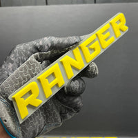 1PC RANGER Emblem – Durable 3D Acrylic Custom Car & Truck Decal