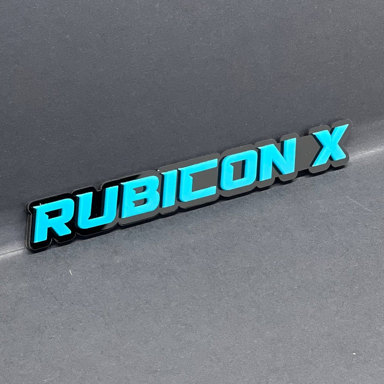 1PC Rubicon X Emblem – Fender Tailgate Badge Logo Decal