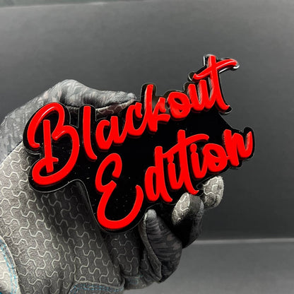 1PCS Blackout Edition Emblem – 3D Multicolor Acrylic Car, Truck & SUV Badge