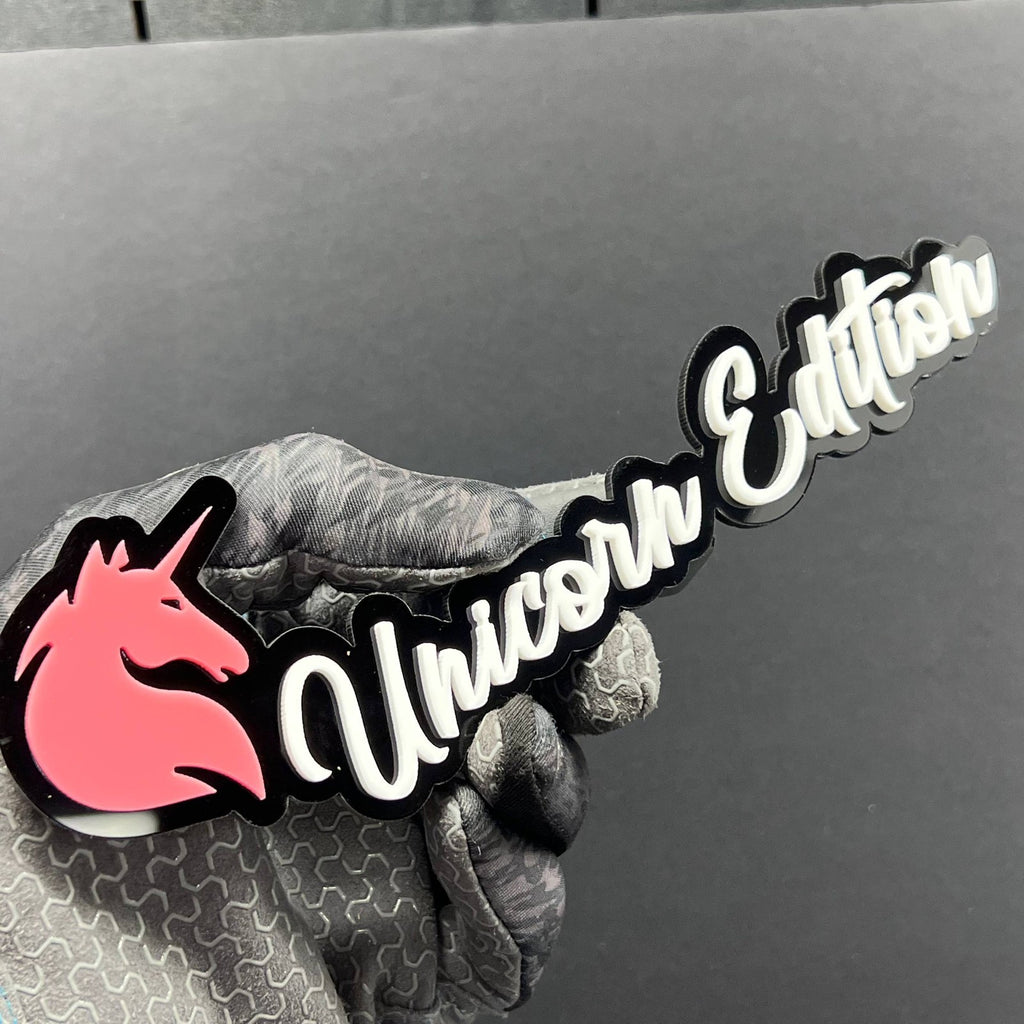 1pc Unicorn Edition Multicolor Emblem 3D Acrylic Car, SUV & Truck Badge Sticker