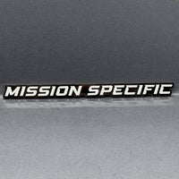 MISSION SPECIFIC Emblem – 3D Multicolor Acrylic Fender & Tailgate Badge (1pcs)