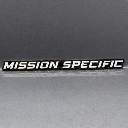 MISSION SPECIFIC Emblem – 3D Multicolor Acrylic Fender & Tailgate Badge (1pcs)