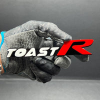 TOAST R 3D Emblem – Custom Multicolor Acrylic Car Exterior Badge (1PC)