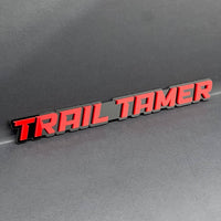 1PC TRAIL TAMER Emblem – Acrylic Tailgate or Fender Badge for Car, SUV, Truck