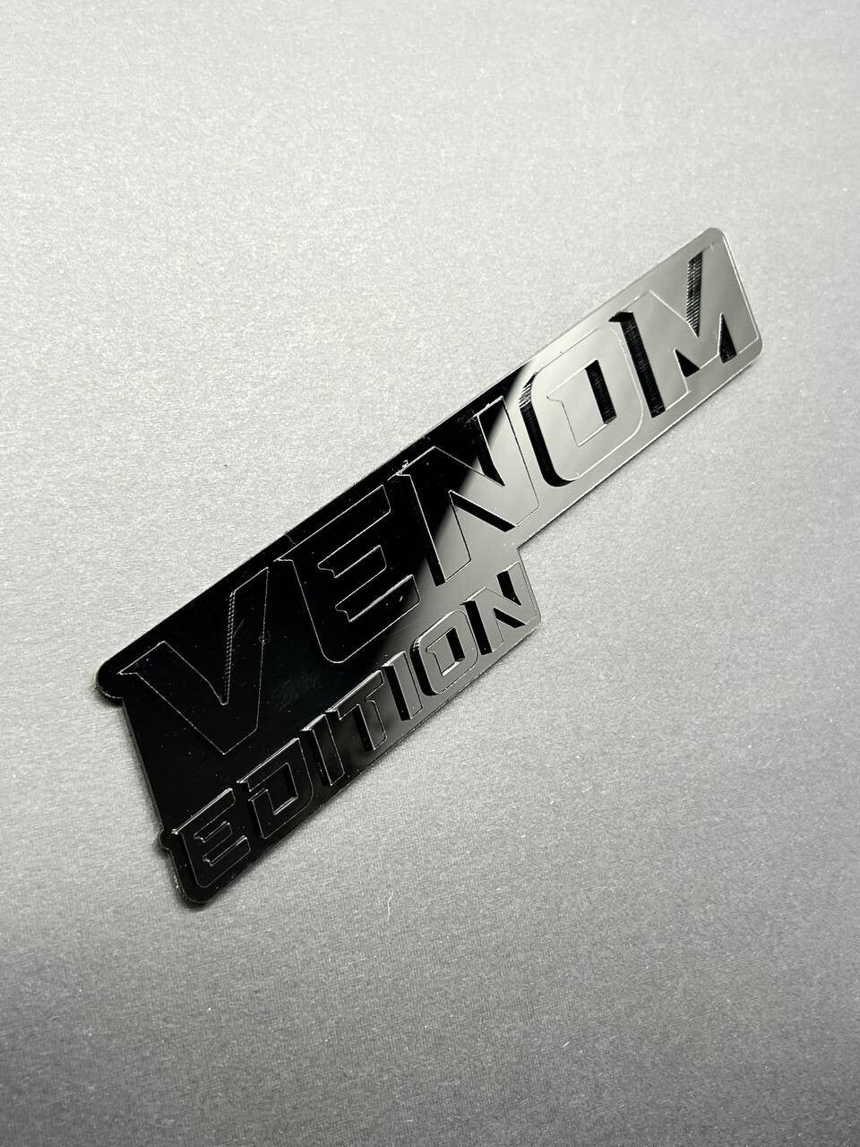 1pcs Venom Black Edition Emblem Car Badges Badass 3D Sticker Decal Multicolor
