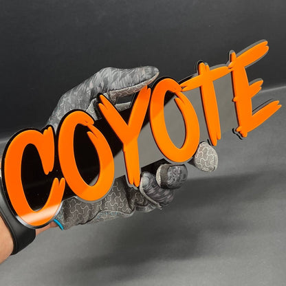 1PC COYOTE 3D Emblem – Custom Fender or Tailgate Badge for Car, SUV, or Truck