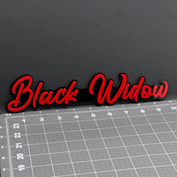 1PC Black Widow 3D Multicolor Acrylic Emblem Badge for Car SUV or Truck