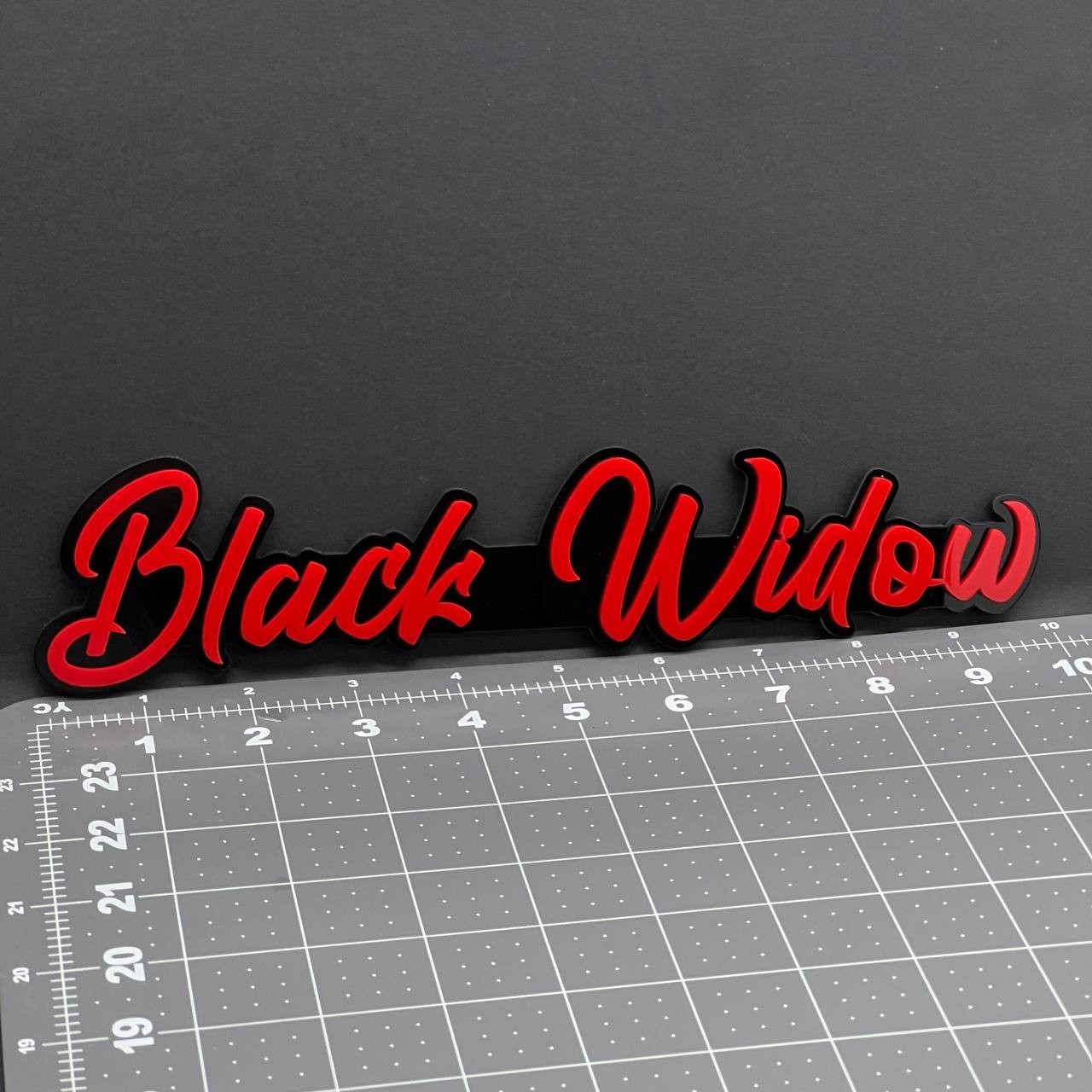 1PC Black Widow 3D Multicolor Acrylic Emblem Badge for Car SUV or Truck