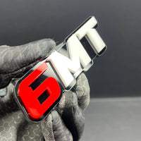 6MT 3D Emblem – Custom Multicolor Acrylic Car Exterior Badge (1PC)